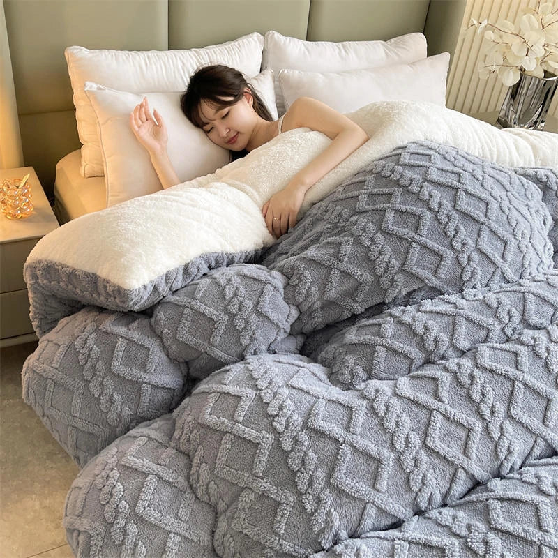 Thick Shearling Winter Blanket
