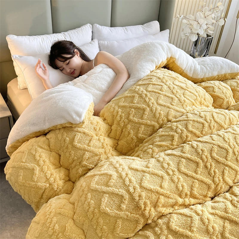 Thick Shearling Winter Blanket