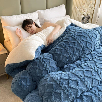 Thick Shearling Winter Blanket