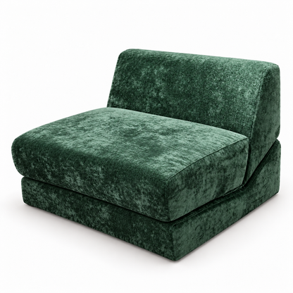 Fold-Flat Cloud Chair front three-quarter studio view