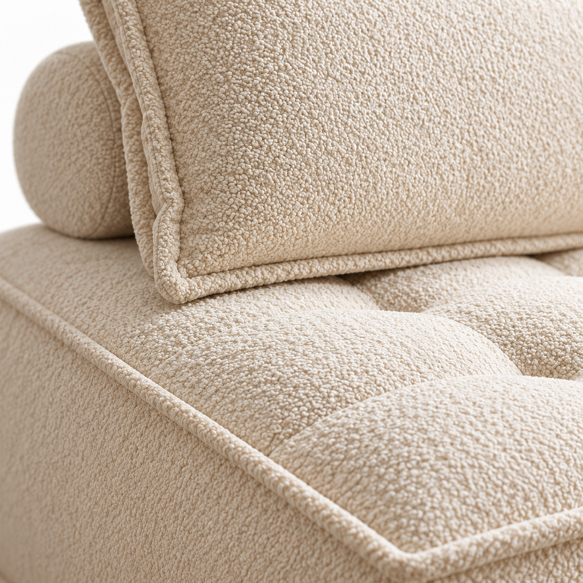Piedmont Square Cloud Armchair upholstery and seam detail