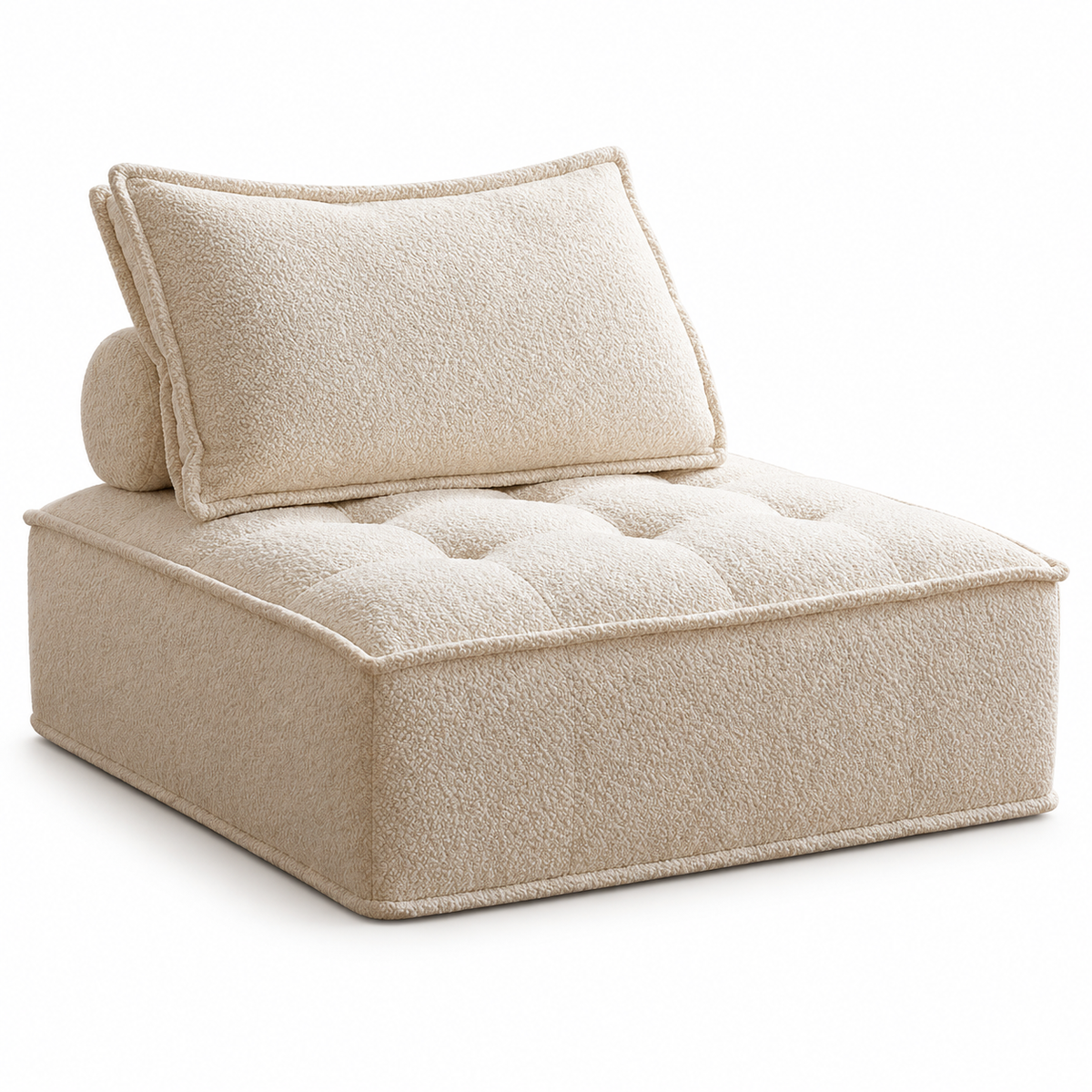 CXACXC™ Piedmont Square Cloud Armchair on white background