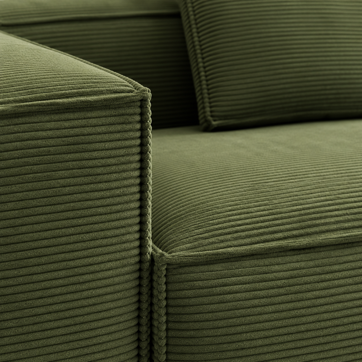 Tofu Block B Corner Cloud Sofa upholstery texture detail