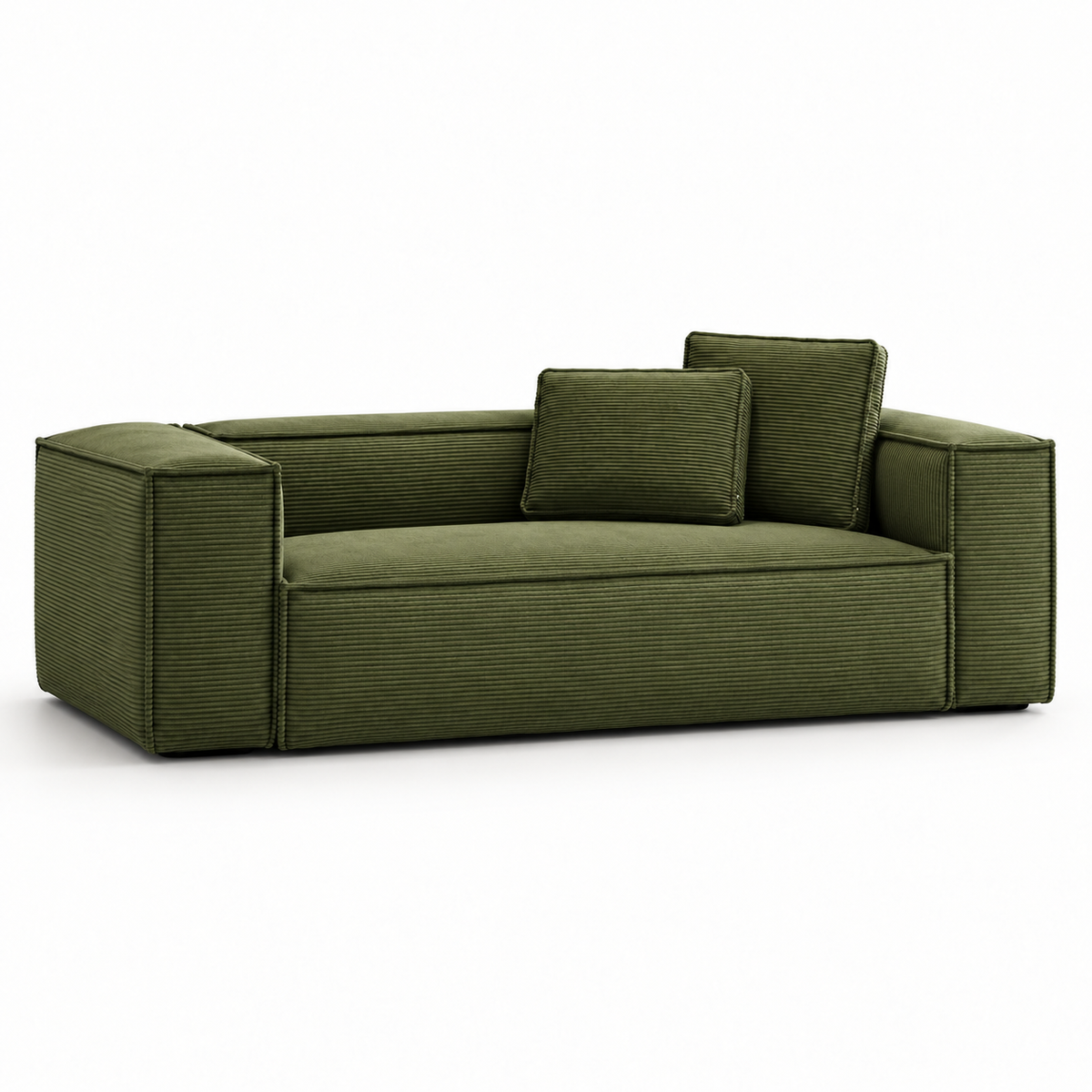 Tofu Block B Corner Cloud Sofa front three-quarter studio view