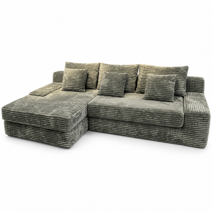 CXACXC™ Shar-Pei Ruched Cloud Sofa on white background