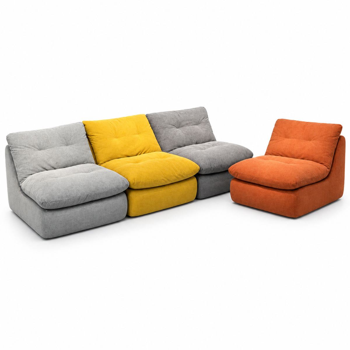CXACXC™ Duo Block Cloud Sofa on white background