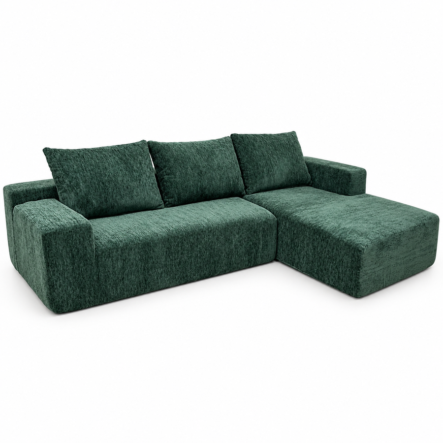 CXACXC™ Tofu Block C Sectional Cloud Sofa on white background