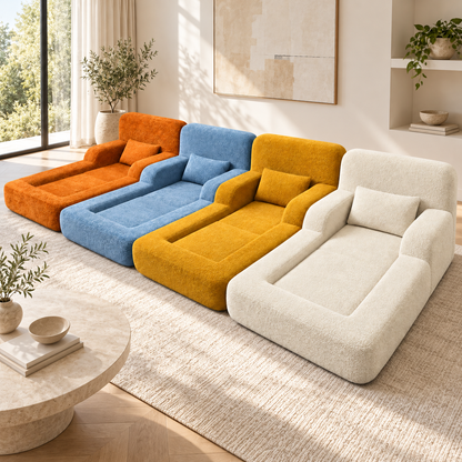 Kids Lounger Cloud Chair in a contemporary living room