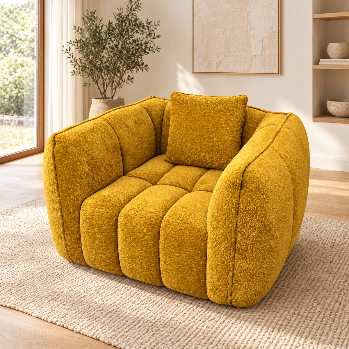 Muscle Channel Cloud Sofa in a contemporary living room