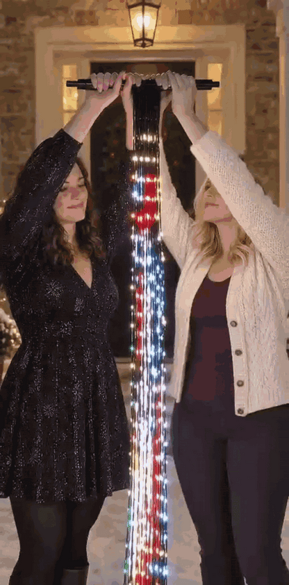 LED curtain unfolding demonstration