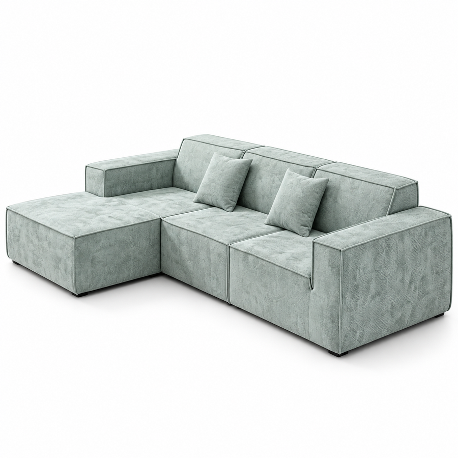CXACXC™ Split Corduroy Cloud Sofa on white background
