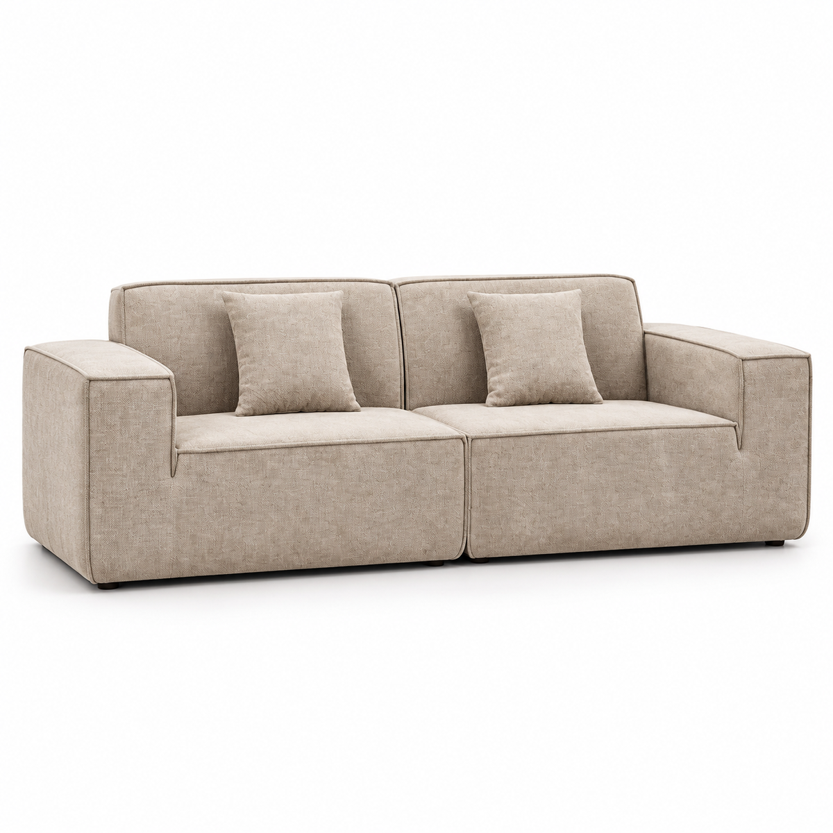 CXACXC™ Compact Linen Cloud Sofa on white background