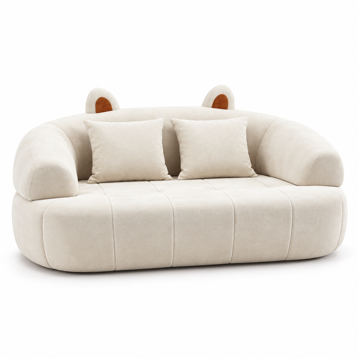 CXACXC™ Cat-Ear Single Cloud Sofa on white background