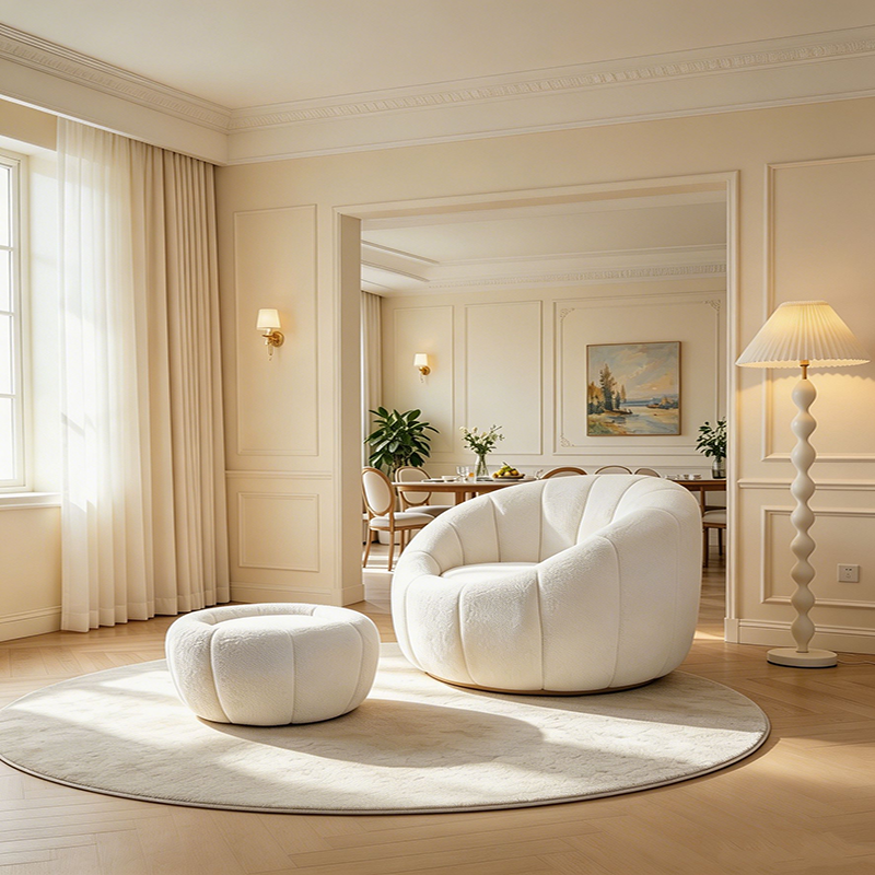 CXACXC Teddy Pumpkin Cloud Chair product view 2