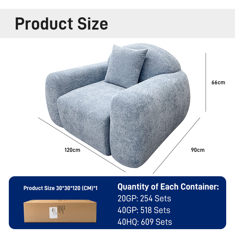 CXACXC 35D Foam Modular Cloud Chair product view 2