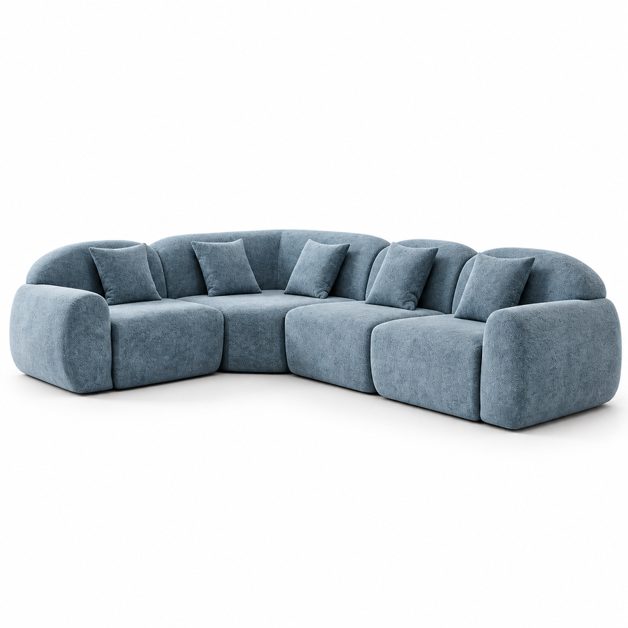 CXACXC™ Tool-Free Compact Cloud Sofa on white background