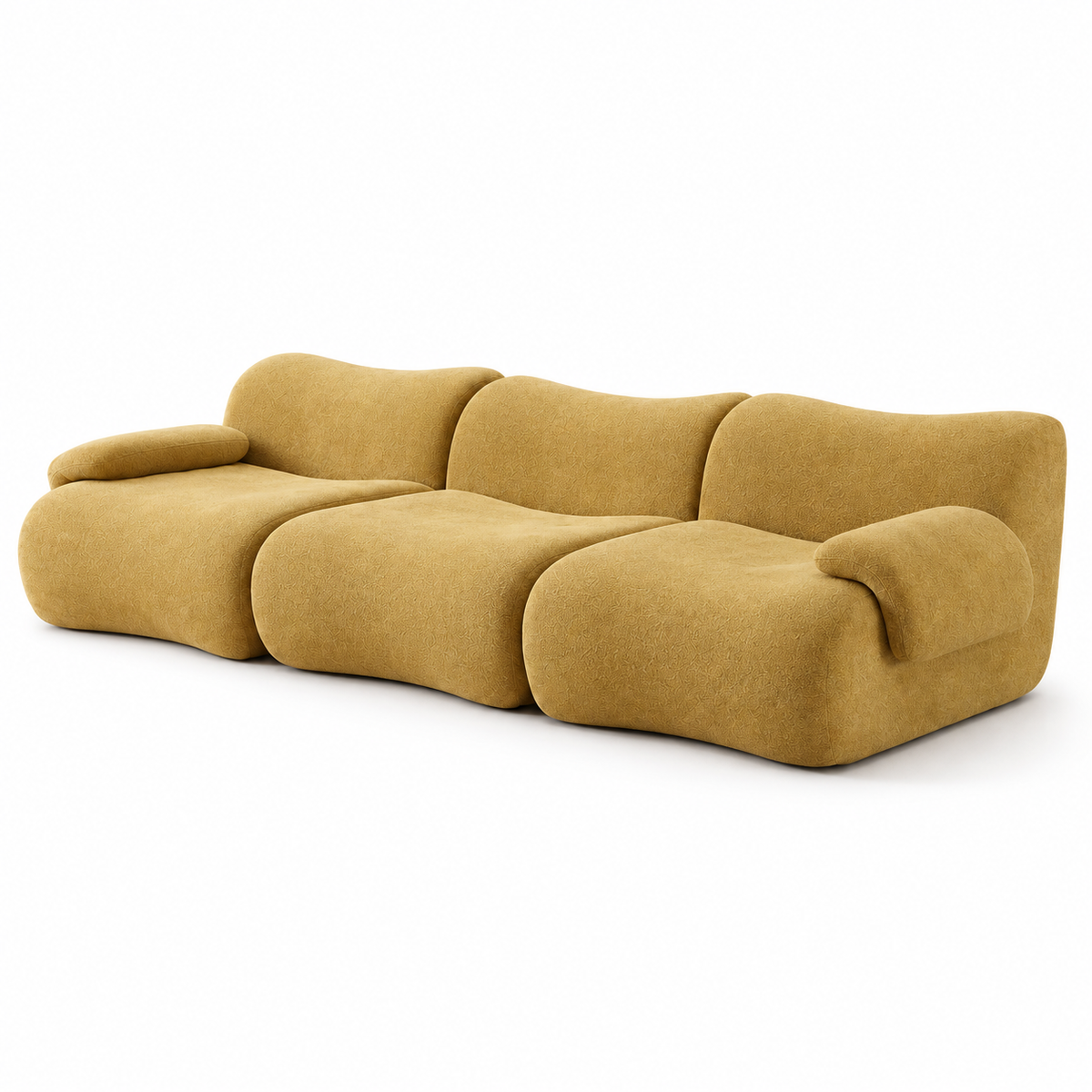 CXACXC™ Modular 3-Seater Cloud Sofa on white background