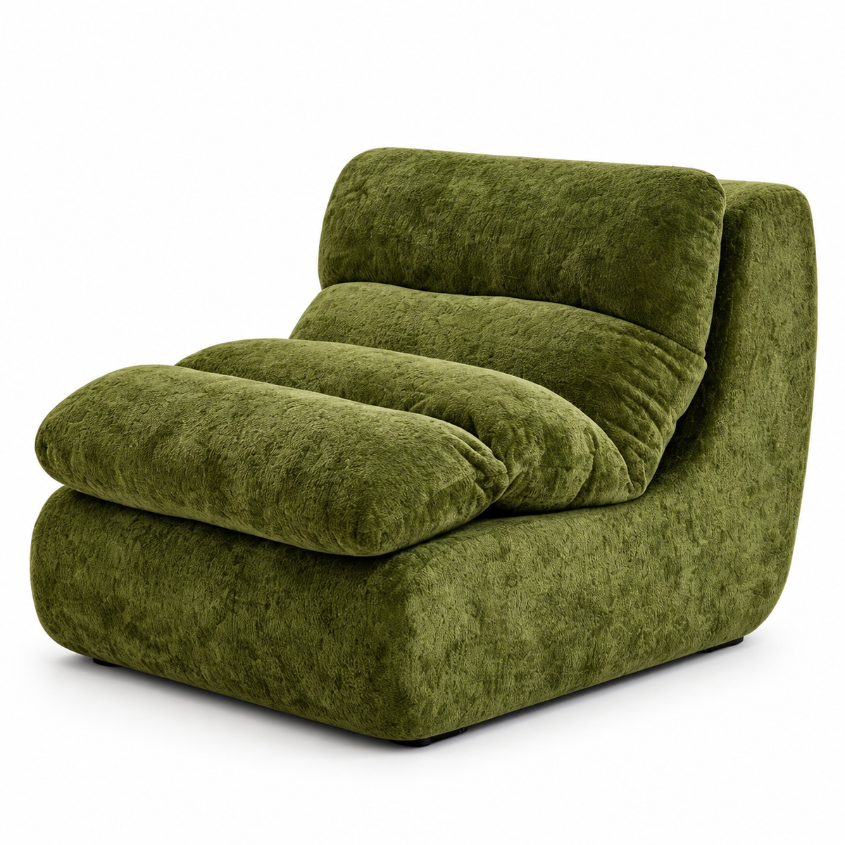 CXACXC™ Velvet Cloud Chair on white background