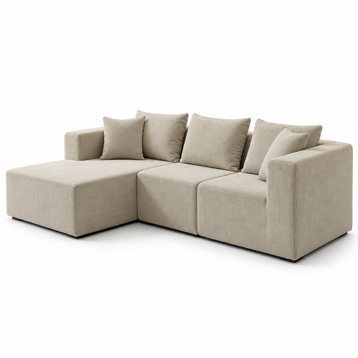 CXACXC™ Modular Corduroy Cloud Sofa on white background