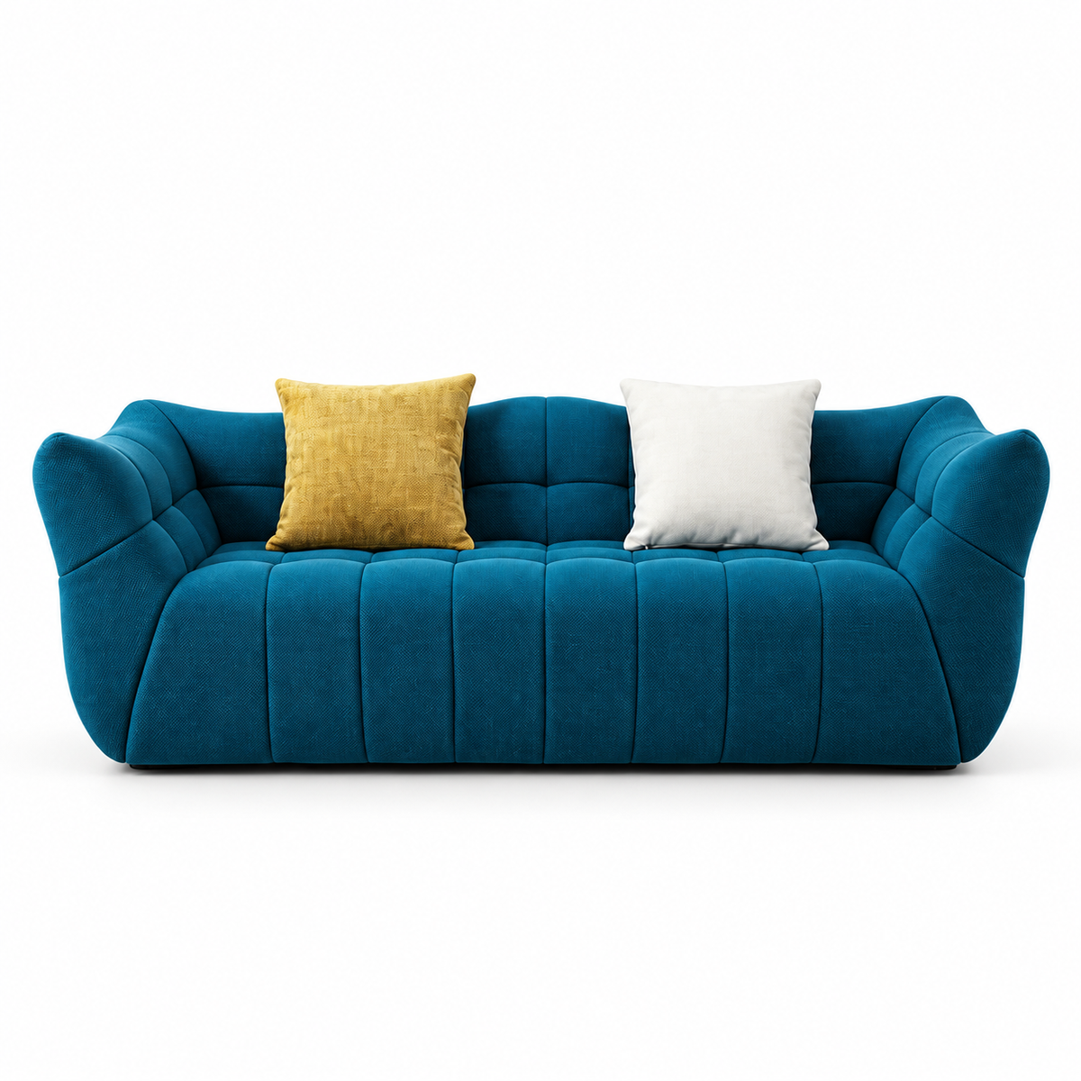 CXACXC™ Teal Cocoon 3-Seater Cloud Sofa on white background