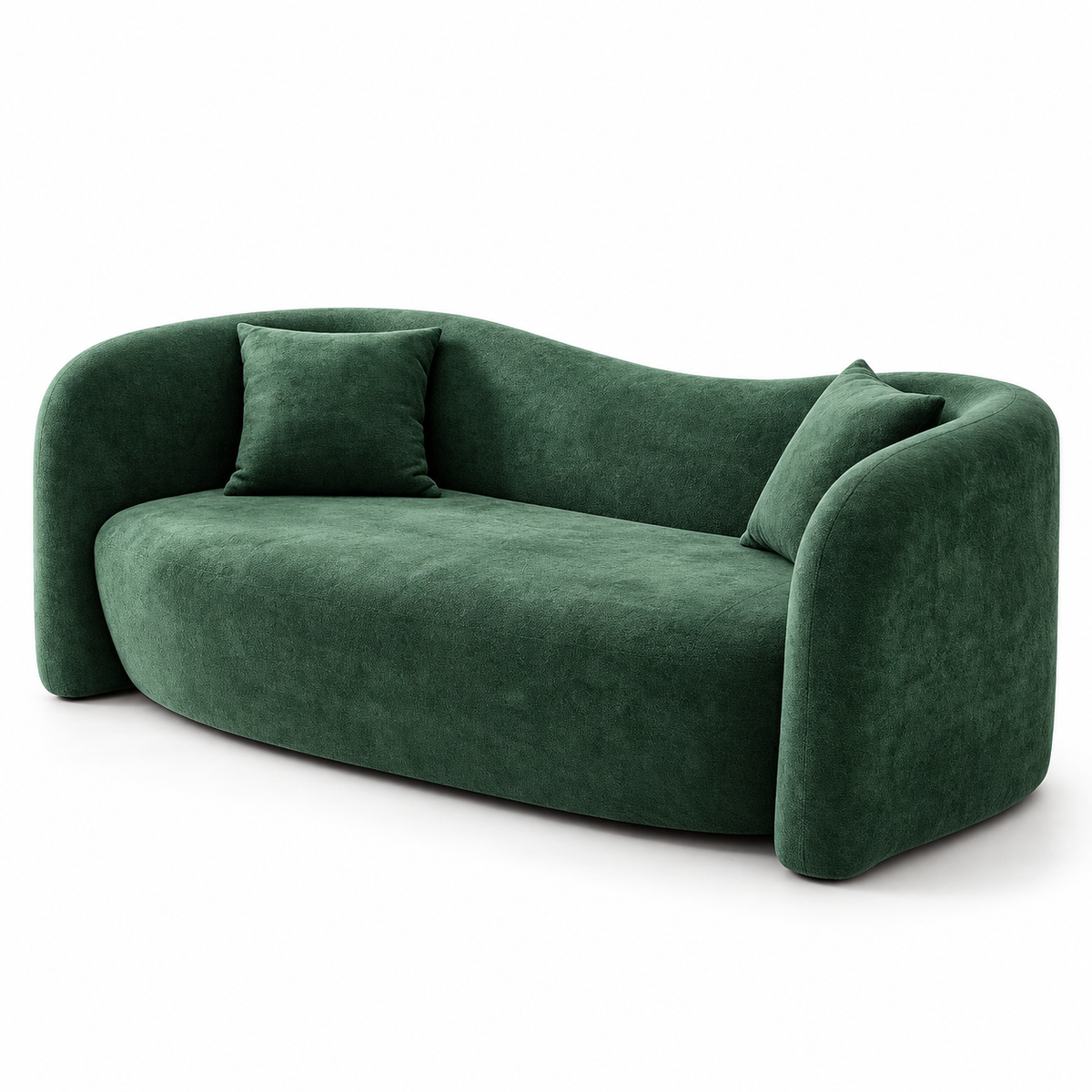 CXACXC™ Green 3-Seater Cloud Sofa on white background