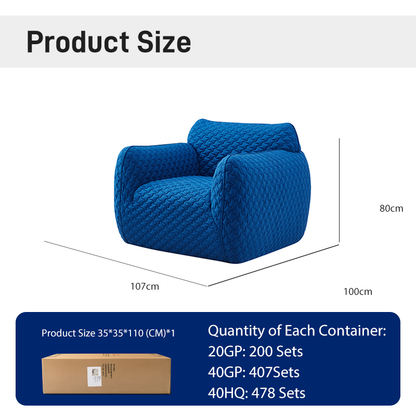 CXACXC Blue Wave Cloud Chair product view 2