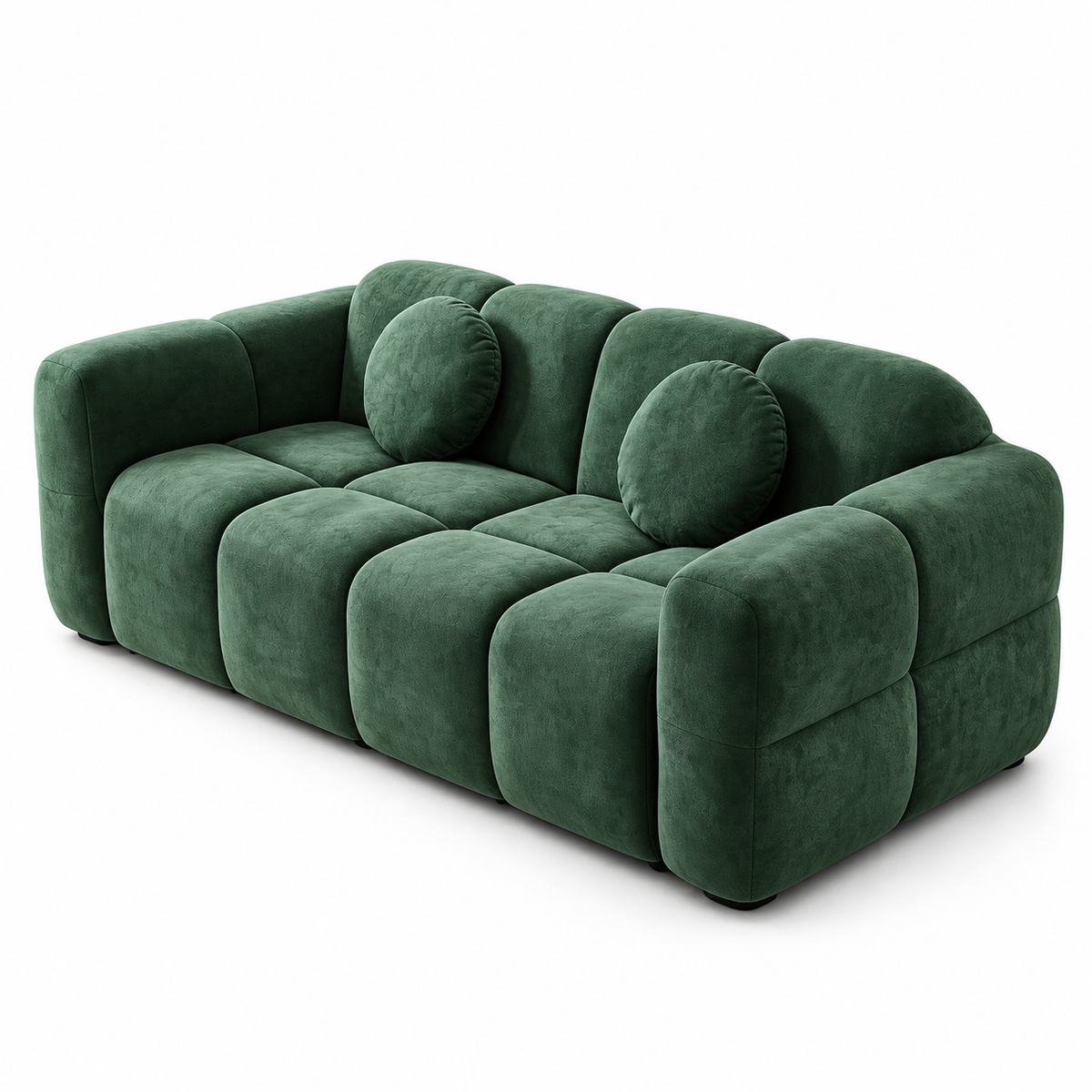 CXACXC™ Green Modular Pillow Cloud Sofa on white background