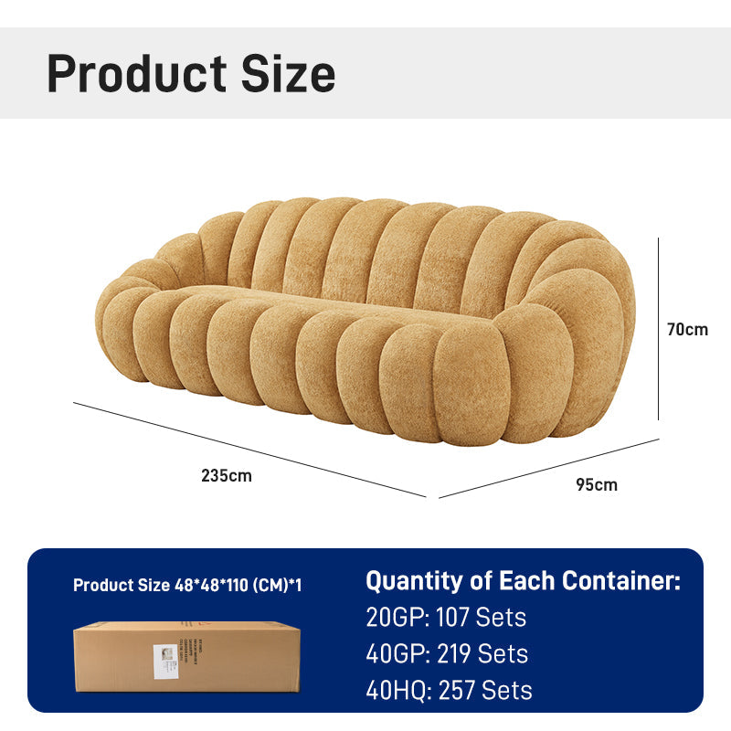 CXACXC™ Wave Curve Cloud Sofa product view 1