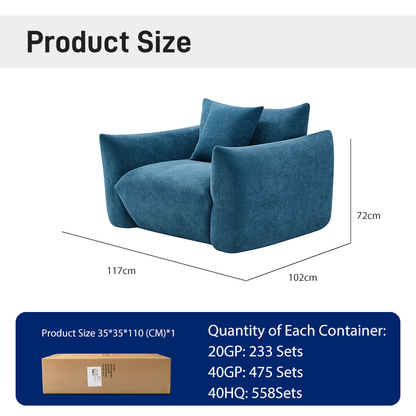 CXACXC™ Minimalist Lounge Cloud Chair product view 1