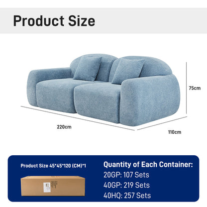 CXACXC™ Segmented 2-Seater Cloud Sofa product view 1