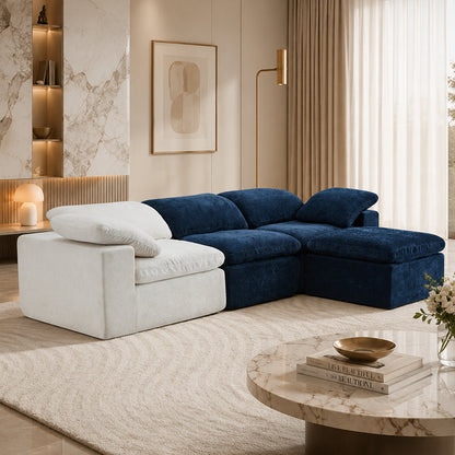 CXACXC™ Overstuffed L-Shaped Cloud Sofa product view 2