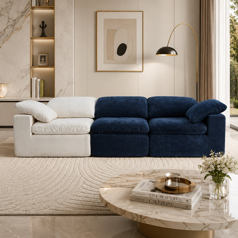 CXACXC™ Overstuffed L-Shaped Cloud Sofa product view 3