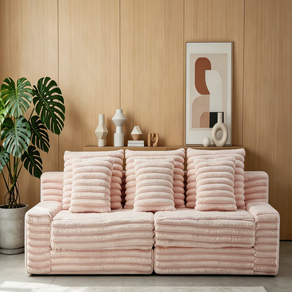CXACXC™ Velvet 3-Seater Cloud Sofa product view 2