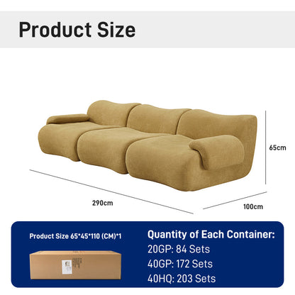 CXACXC™ Modular 3-Seater Cloud Sofa product view 1