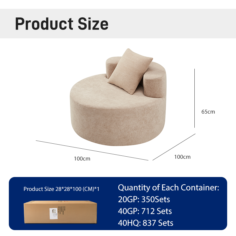 CXACXC™ Double-Arm Lounge Cloud Chair product view 1