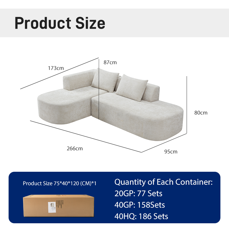 CXACXC™ Modular Corner Cloud Sofa product view 1