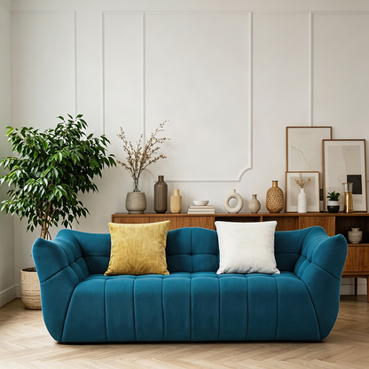 CXACXC™ Teal Cocoon 3-Seater Cloud Sofa product view 2