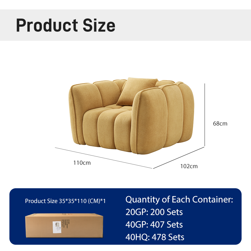 CXACXC™ High-Density Foam Cloud Sofa product view 1