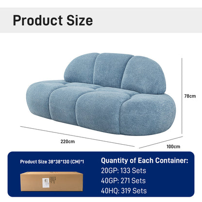 CXACXC™ Curved 3-Seater Cloud Sofa product view 1