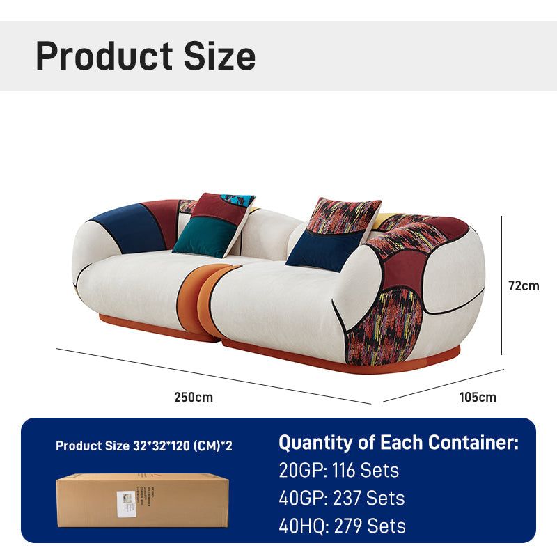 CXACXC™ Pop-Art Patchwork Cloud Sofa product view 1