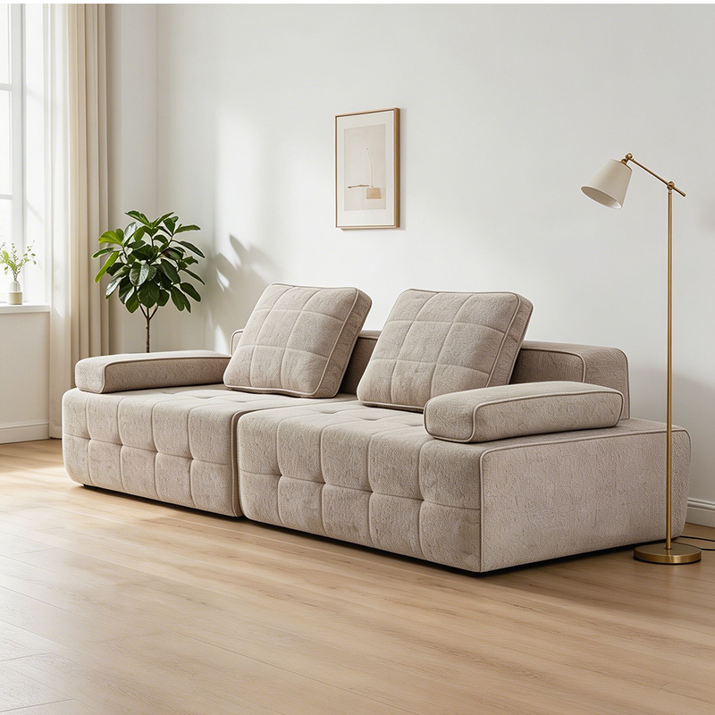 CXACXC™ White Boucle 3-Seater Cloud Sofa product view 2