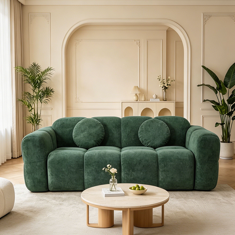 CXACXC™ Green Modular Pillow Cloud Sofa product view 3