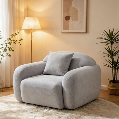 CXACXC™ Curved Embrace Cloud Chair with Ottoman product view 1