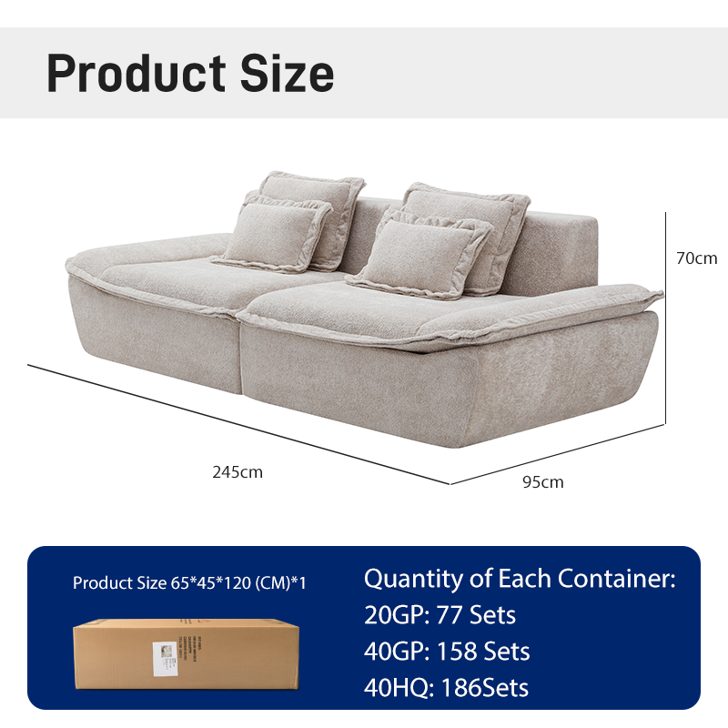 CXACXC™ Minimalist Modular Cloud Sofa product view 1