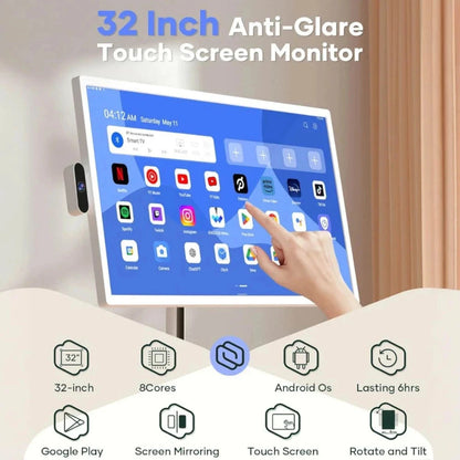Portable Touchscreen TV with Adjustable Stand