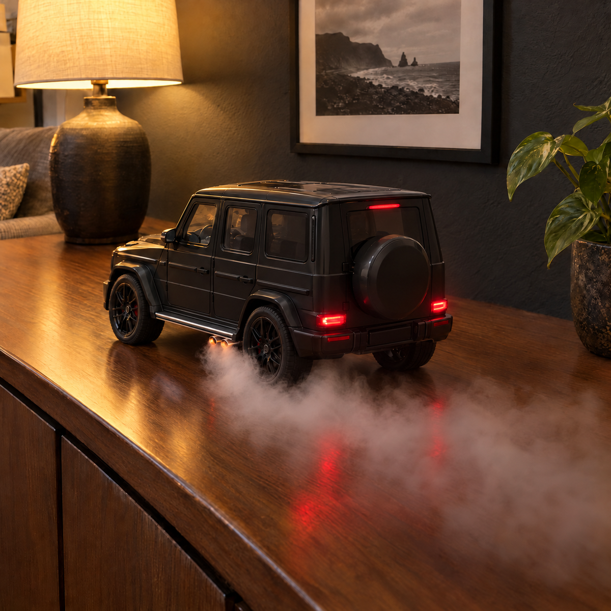 Black G-Wagon - rear view