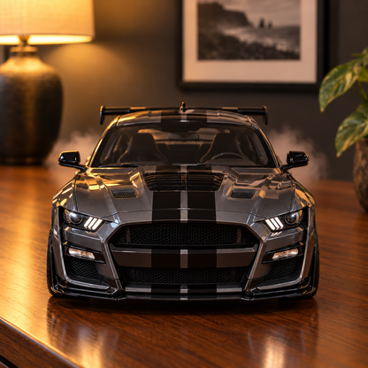 Grey Shelby GT500 - front view