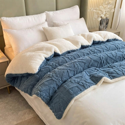 Thick Shearling Winter Blanket
