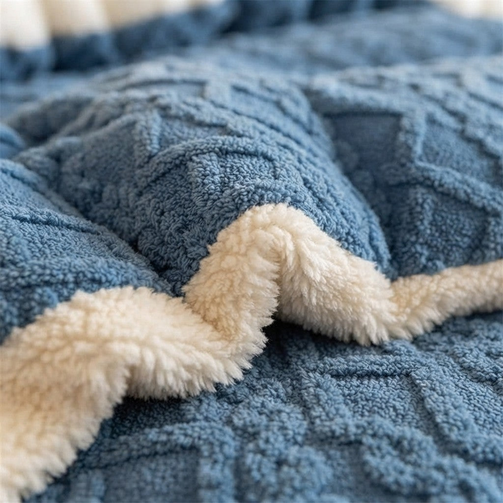 Thick Shearling Winter Blanket