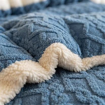 Thick Shearling Winter Blanket